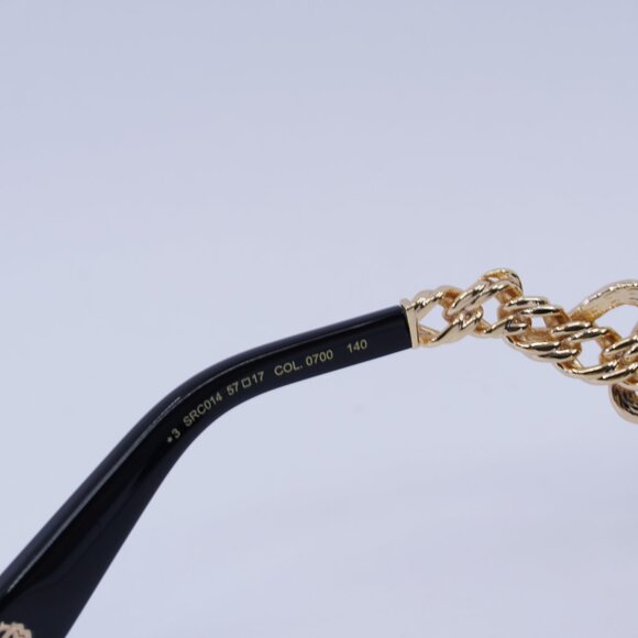 🕶️ New Roberto Cavalli SRC014M 0700 Sunglasses - Shiny Black/Gold Frame - Picture 7 of 11